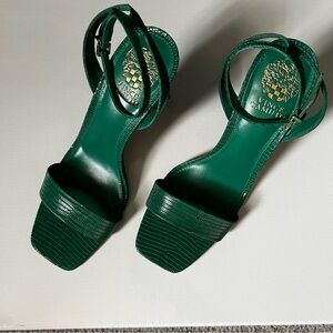 Vince Camuto Emerald Green Strappy Heeled Sandals